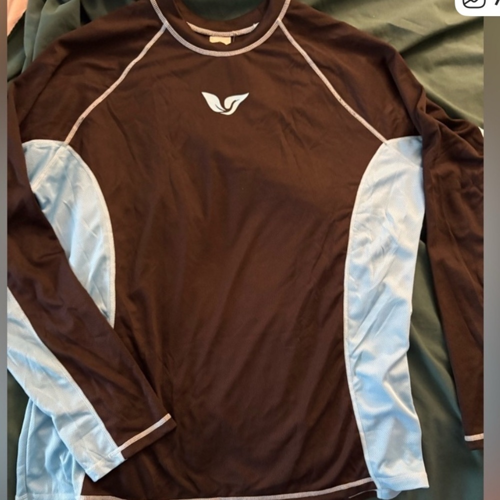 new-Black &  Blue Long Sleeve
UV Protection
Rash guard sun Beach Shirt - Picture 6 of 10